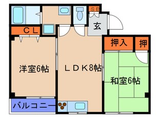 フクイハイツの物件間取画像